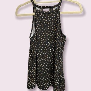 Nine Britton blouse sleeveless keyhole opening in back rounded neckline Sz Small